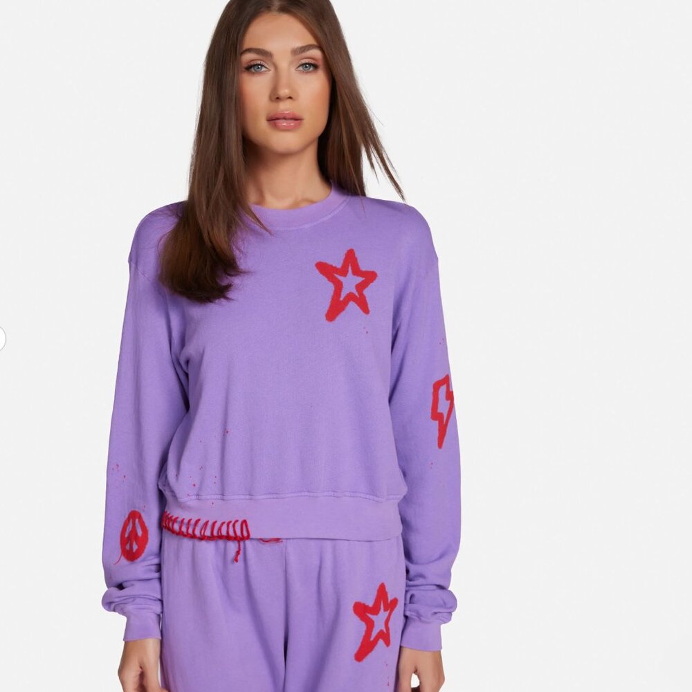 Lauren Moshi AirBrush Spaulding Elements Top